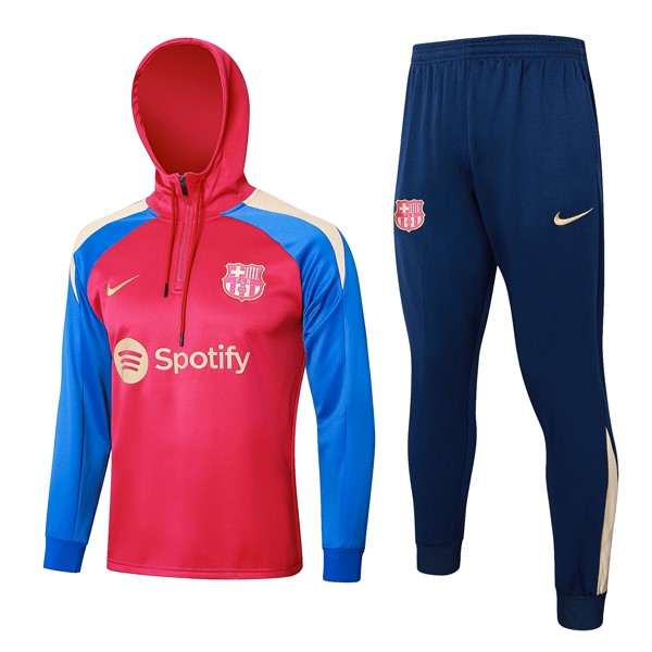 Sudadera Con Capucha Barcelona 2024-25 Rojo Azul 3